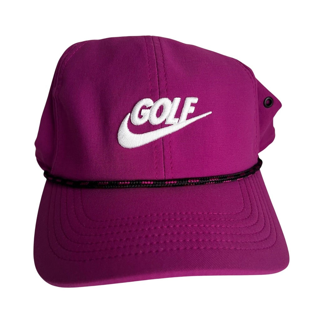 Nike Golf Classic99 Dri-FIT Hat Magenta Purple Rope Cap Adjustable Swoosh